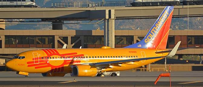Southwest Boeing 737-7H4 N781WN New Mexico One, Phoenix Sky Harbor, November 11, 2017